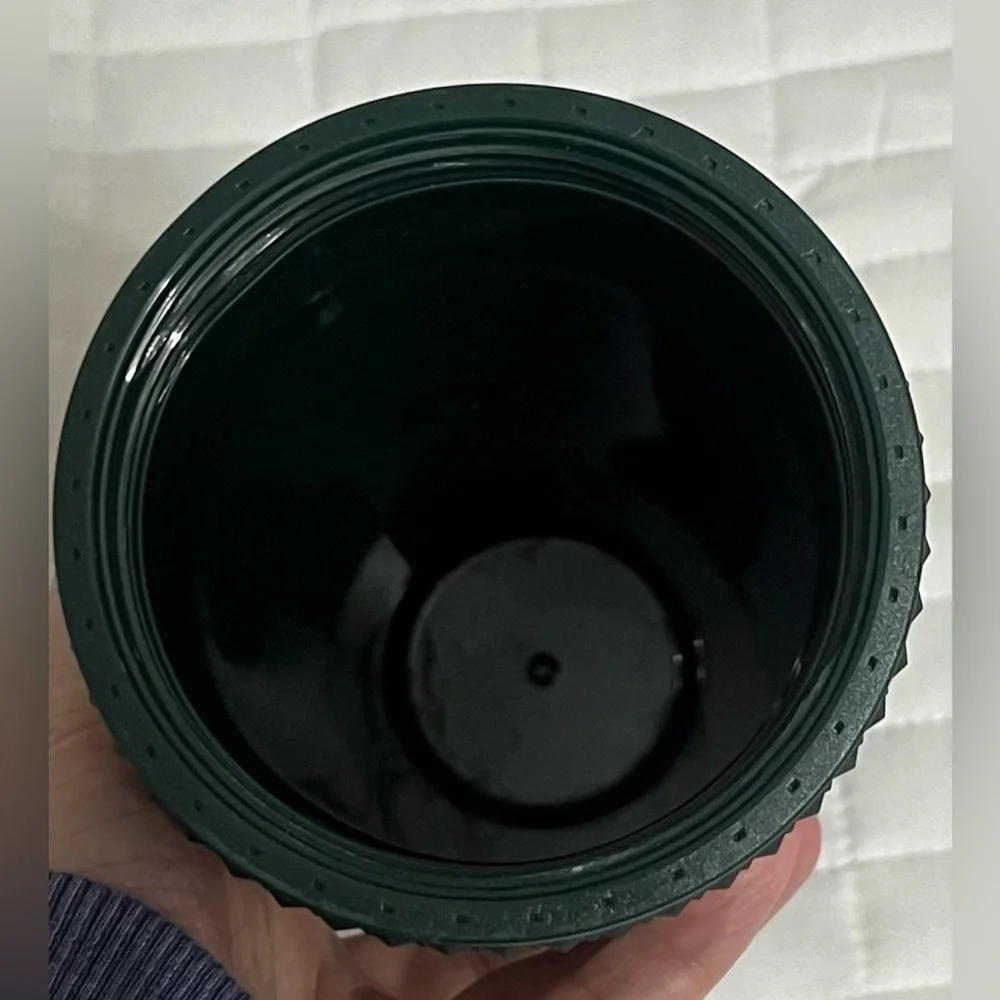 Starbucks Dark Green Matte Studded Venti cold cup tumblers 24oz